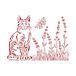 Stamperia D Stencil Provence Cat