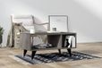 Hanah Home Stijlvolle antracietkleurige koffietafel, 80 x 50 x 40 cm, 100% melamine gecoat deeltjesbord, 18 mm dik, modern design voor woonkamer en lounge