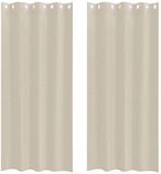 vidaXL Voile Gordijn 2 stuks Zand 225 x 140 cm Polyester