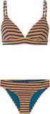 Protest Prtelzi – Triangle bikini set Dames – Gestreept – Guava Pink – XL