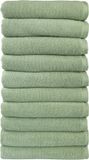 De Linde Home Biologische Handdoekenset - 50x100cm - 10 Stuks - 100% Katoen - GOTS & Vegan - Hotelkwaliteit - Lichtgroen