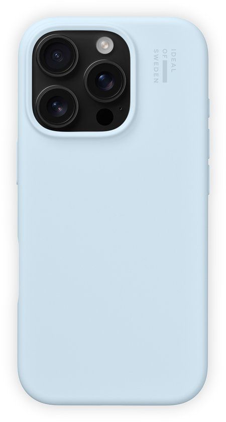 iDeal of Sweden Silicone Case MagSafe geschikt voor Apple iPhone 16 Pro Light Blue