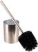 Tendance brosse WC Monaco - argent - H38 x D10 cm - plastique - effet métal - brosse WC