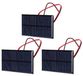 Mini panneau solaire - 6 V - 1 W - Polysilicium - Avec câble de 30 cm - Lot de 3