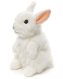 Uni-Toys - Staand konijn (wit) - 18 cm