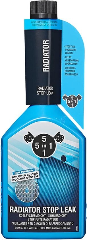 5 in 1 Reiniging en beschermingsmiddel Radiator Stop Leak 325ml