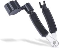 Okado Gitaar Snaarwinder 3-in-1 met Knipper en Brugpintrekker – Zwart