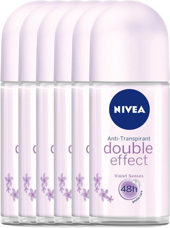 Nivea Double Effect Deodorant Roller - 6 x 50 ml - Voordeelverpakking