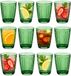 Cosy&Trendy Cosy Moments Drinkglazen Rituals - waterglazen - groen transparant - glas - set 12x stuks - 320 ml