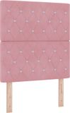 vidaXL Hoofdbord Roze 80 cm Fluweel