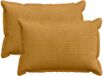 vidaXL Kussensloop 2 st houten geel 30 x 50 cm corduroy