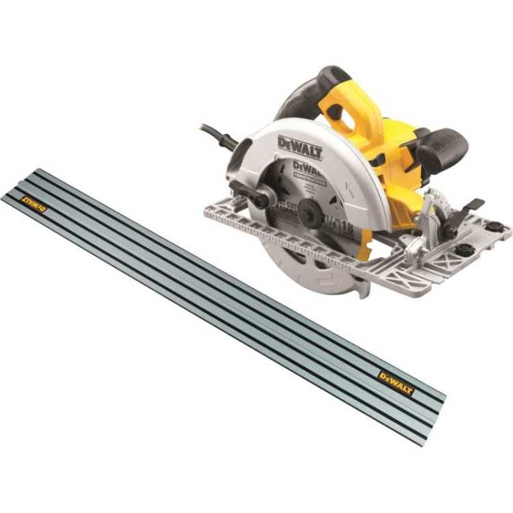 DeWalt DWE576KR - Cirkelzaag - 190 mm - 61 mm - Incl. geleiderails
