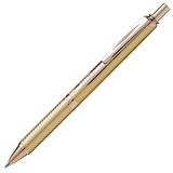 Pentel Energel Sterling BL407X Liquid Gel rollerball met gouden coating, breedte 0,7 mm, lijndikte 0,35 mm, diameter zwart