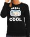 Bellatio Decorations Bears are serious cool Dieren ijsberen sweater zwart dames XS