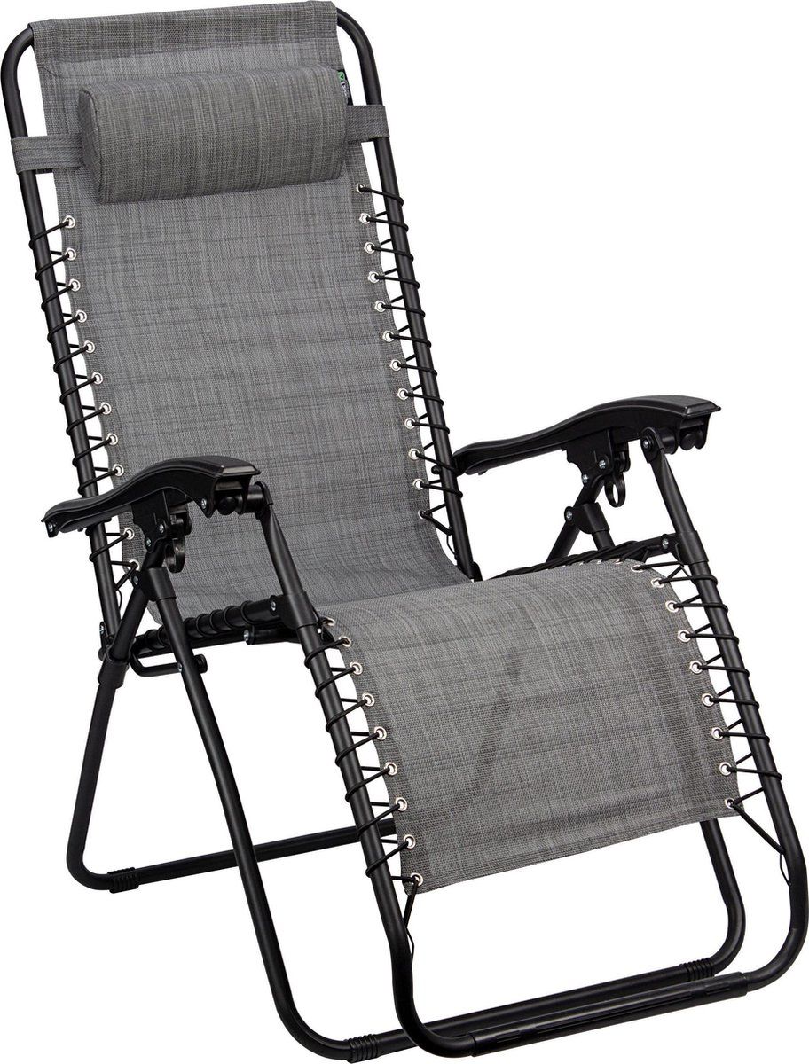 Abbey Camp Stoel - Chaise Longue IV - Grijs/Donkergrijs