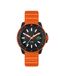 Lacoste Herenhorloge met drie wijzers quartz uurwerk LACOSTE.12.12 SCUBA collectie met oranje siliconen band - 2011416