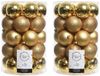 Decoris Kerstballen - 68 stuks - Goud - 8 cm - Kunststof