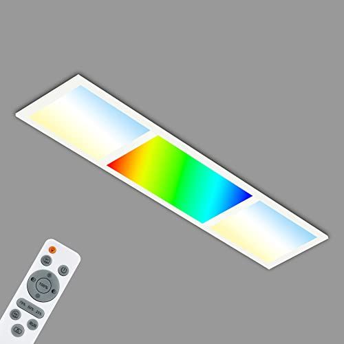 Briloner - LED Plafondlamp RGB Multi - Dimbaar - Afstandsbediening - 795x245x60 mm