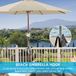 Wan GmbH Support de parasol pour balcon - Argent, Acier, Ø 25-38 mm