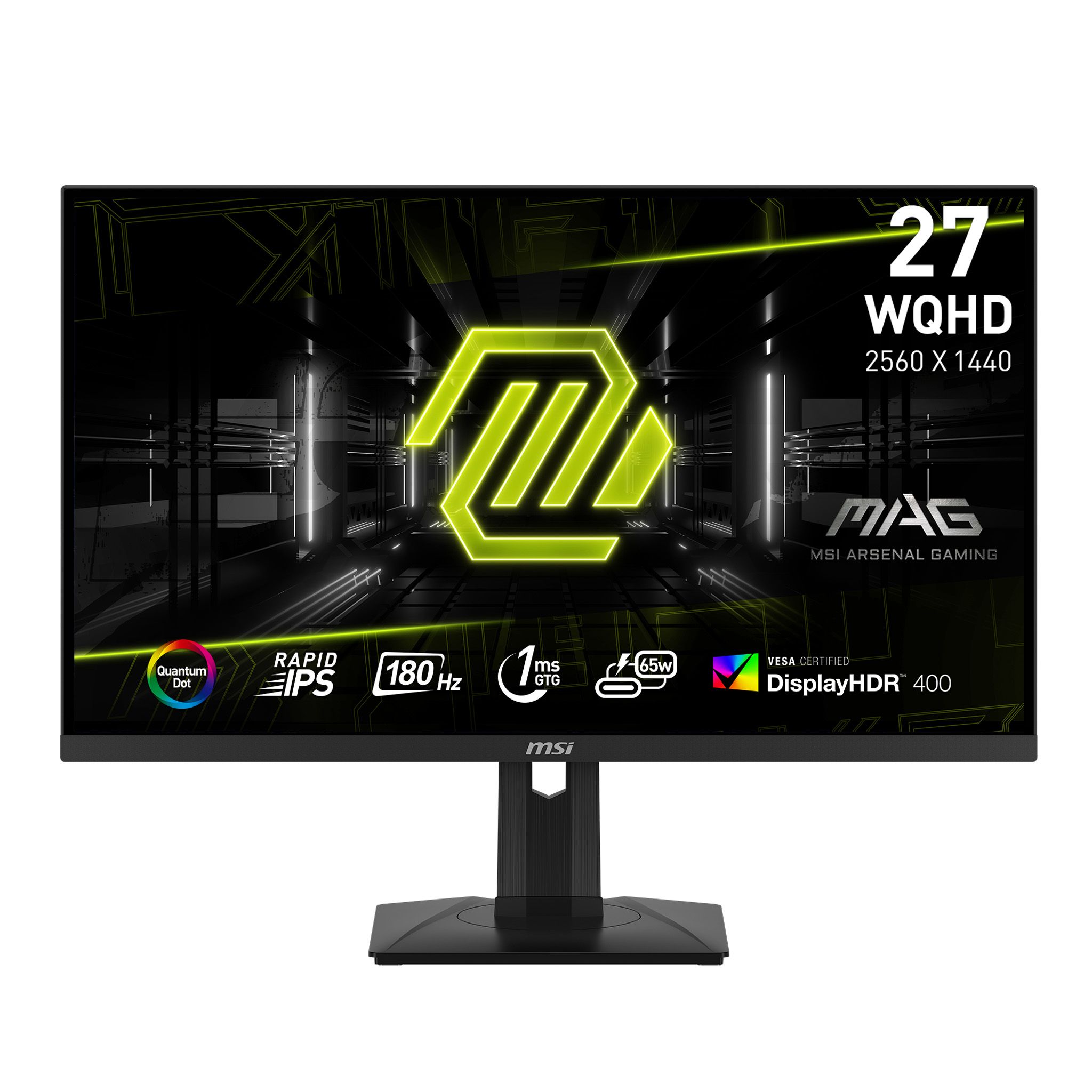 MSI MAG 274QRF QD E2 27" QHD 180Hz Gaming Monitor - Rapid IPS, Quantum Dot, USB-C