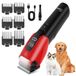 StarTech Haartrimmer voor huisdieren - Professionele, elektrische trimmer voor honden en katten - Draadloos - Oplaadbaar - Roestvrijstalen messen - 160 minuten gebruikstijd - 100–240 V - Rood