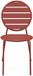 Vente-unique Set van 4 stapelbare metalen tuinstoelen - Terracotta - MONTEFARO