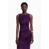 Desigual midi jurk paars