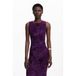 Desigual robe mi-longue violet