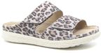 Hartjes Slides Dames Leer Leopard Breed 37
