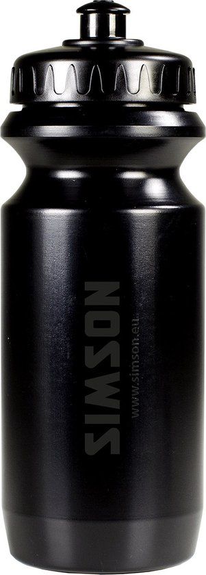 Simson Bidon - 600 ml - Zwart - Kunststof