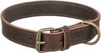 Trixie Rustic Vetleer Halsband Hond Donkerbruin