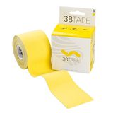 3B Scientific Kinesiologische tape - 5 meter x 5 cm, elastische spier- en gewrichtsondersteunende tape voor lichaamsbeweging, sport en herstel van blessures, tegen spierpijn - geel