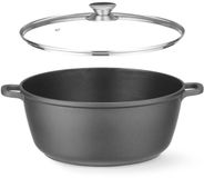 HENDI Braadpan - 7 liter - 367x290x(H)122 mm - gietaluminium - anti-aanbaklaag - zwart