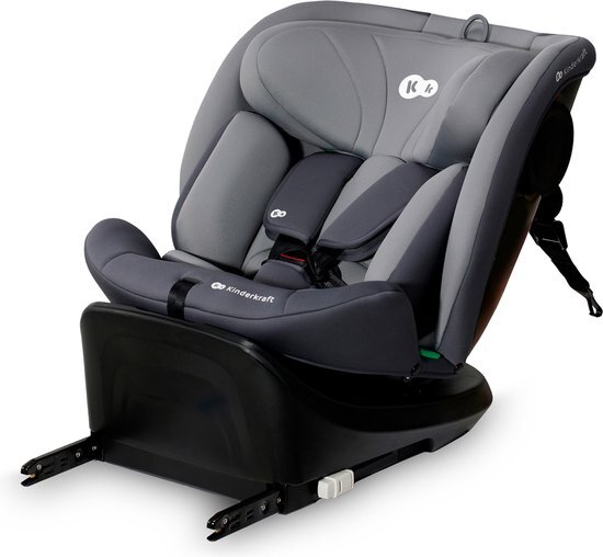 Kinderkraft I-GROW I-SIZE - Autostoeltje 40-150 cm - 360 draaien - Grijs