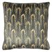 furn. Blauweregen polyester gevuld kussen, houtskool, 50 x 50 cm