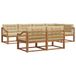 vidaXL - Extérieur - canapé - ensemble - 8 - pcs - Naturel - et - Beige