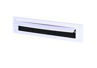 STORMGUARD 06SR0160000W interne brievenbus tochtuitsluiter met borstels en klep - wit PVC