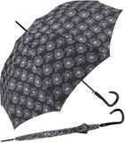 Pierre Cardin Paraplu AC 82674 - Zwart/Wit Bloem