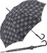 Pierre Cardin Paraplu AC 82674 - Zwart/Wit Bloem