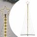 vidaXL LED-kerstboom 447 LEDs warm wit 250 cm