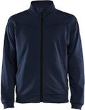 Blåkläder Service sweatshirt met rits 3362-2526 - Donker marineblauw/Zwart - XL