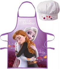 Frozen Kokssetje Muts en schort Elsa & Anna - Paars/Multicolor - Kinderen