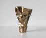 Vase Mimoro Aluminium Champagne Ivoire Fait main
