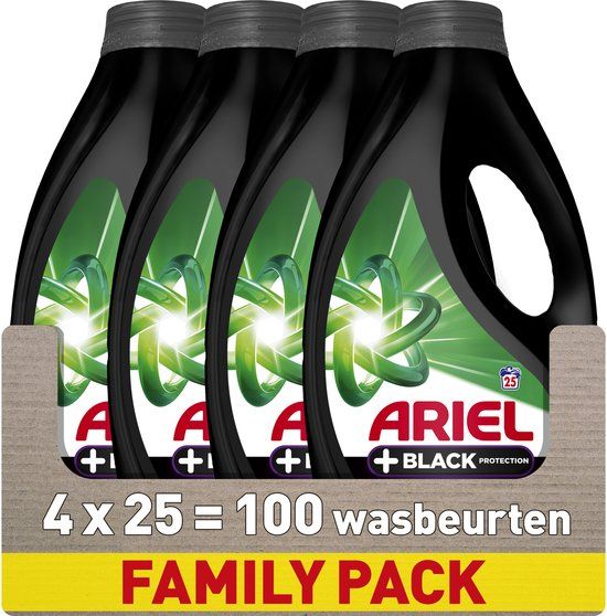 Ariel Wasmiddel + Zwart Bescherming - 100 Wasbeurten - Vloeibaar
