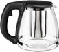 Merkloos Koffiepot - theepot - met filter inzet infuser - 1,2 liter - Zwart