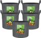 Unyqoos Sacs de plantation robustes en tissu de 20 litres avec poignées - 5 pièces