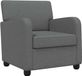 vidaXL Fauteuil Donkergrijs Stof