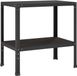 vidaXL Planttafel 80 x 50 x 80 cm Gepoedercoat staal Zwart