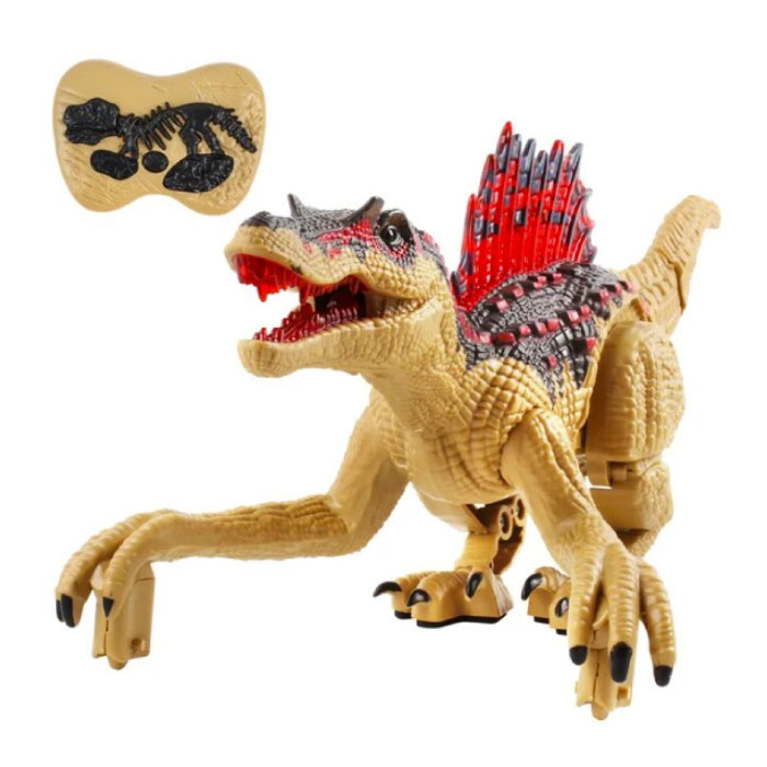 Stuff Certified® Stuff Certified® RC Dinosaurus (Spinosaurus) met Afstandsbediening - Bestuurbaar Speelgoed Dino Robot Geel