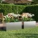 Maison Exclusive - Deux pots de jardin argentés, dimensions : 80 x 40 x 40 cm